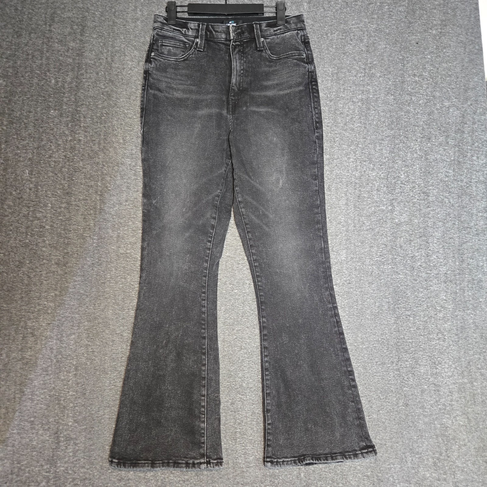 Lularoe Jeans Womens 28 Black Flare High Rise Stretch Boho Denim 28 X 29 Magic